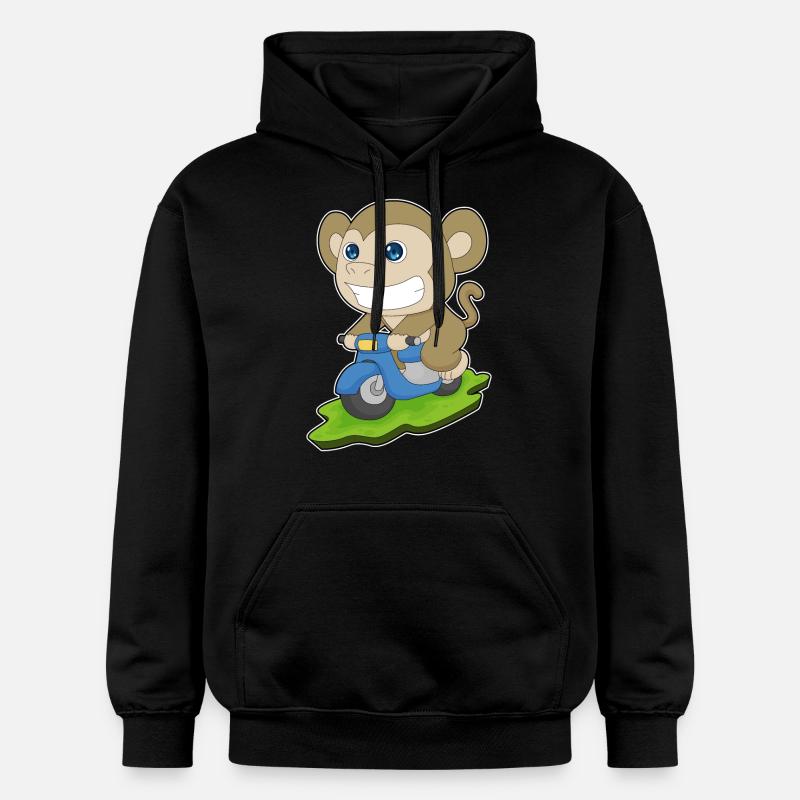 Scooter Singe - Sweat à capuche Softstyle® Gildan Unisexe - noir