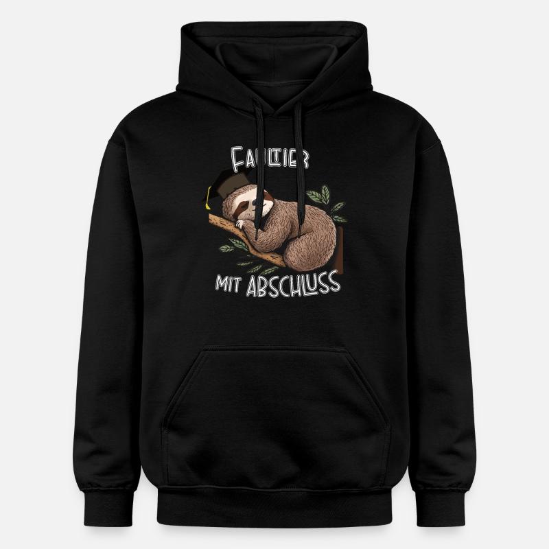 Paresseux avec graduation - Sweat à capuche Softstyle® Gildan Unisexe - noir