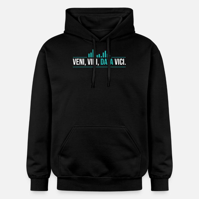 Veni, Vidi, Data Vici Statisticien - Sweat à capuche Softstyle® Gildan Unisexe - noir
