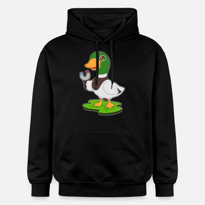Aimant à canard - Sweat à capuche Softstyle® Gildan Unisexe - noir