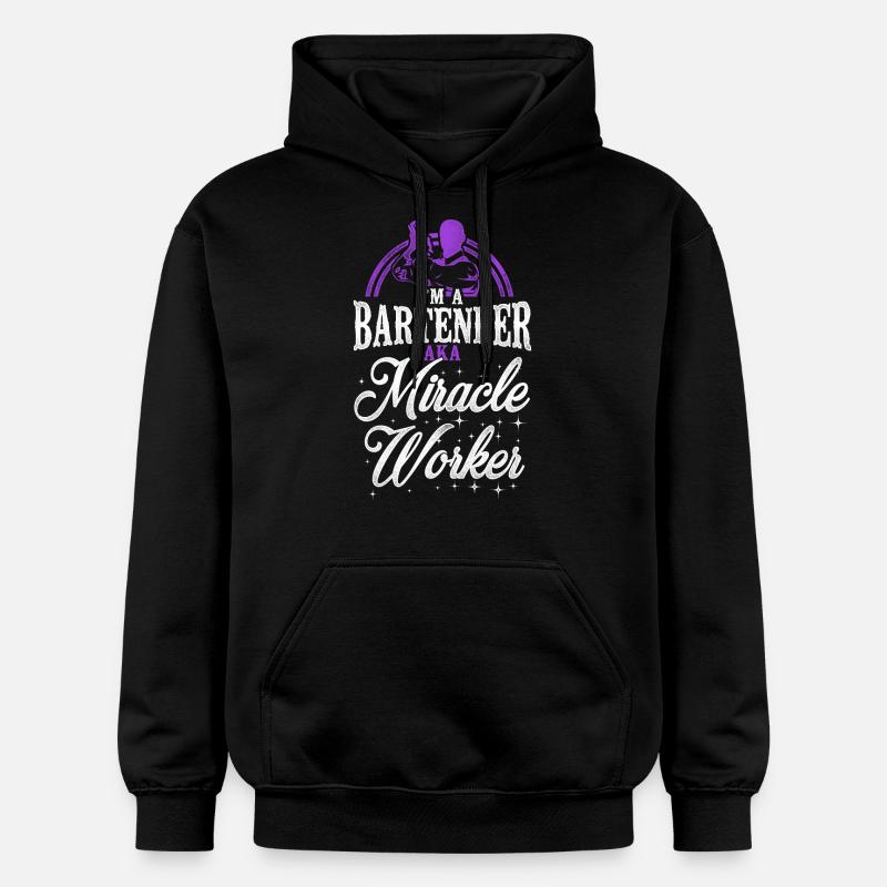 Barman Mixologue Barman - Sweat à capuche Softstyle® Gildan Unisexe - noir