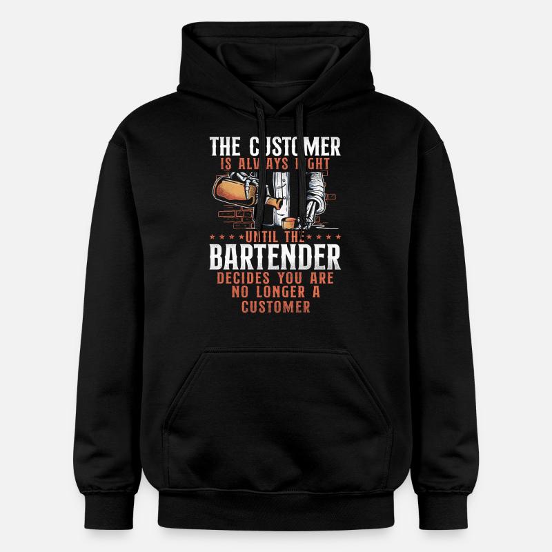 Barman Mixologue Le Client - Sweat à capuche Softstyle® Gildan Unisexe - noir