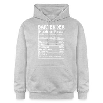 Bartender Mixologist Bartender - Gildan Unisex Softstyle® Midweight Hoodie - light heather grey - Front - Liana (172cm) & Jaron (178cm)