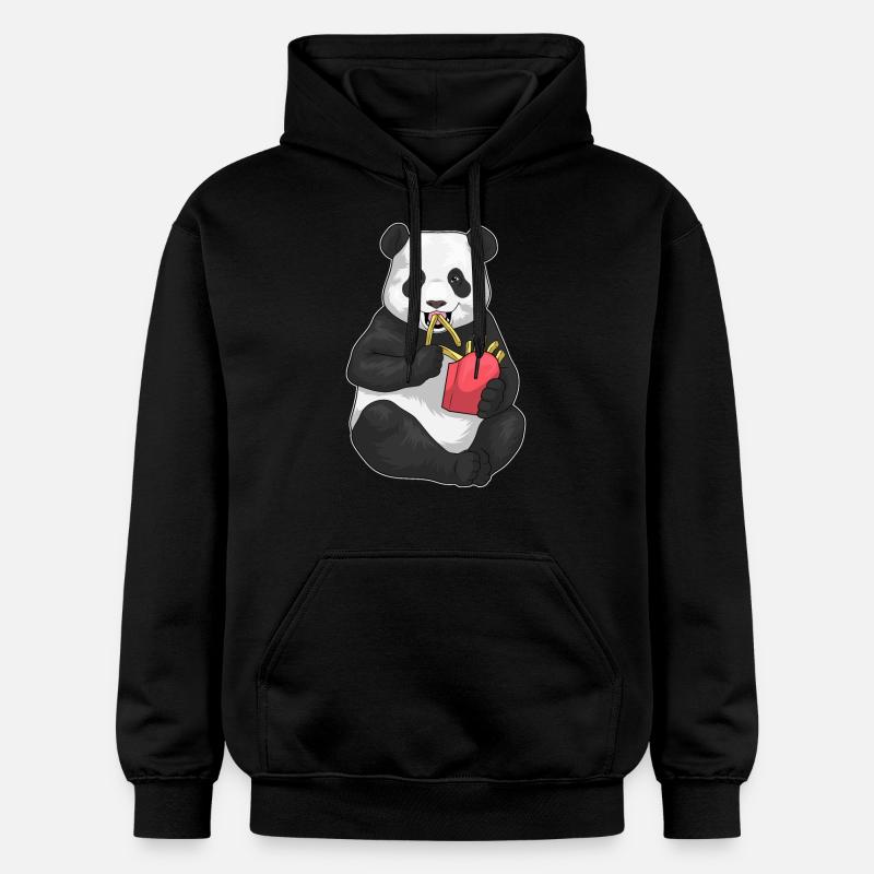 Frites Panda - Sweat à capuche Softstyle® Gildan Unisexe - noir