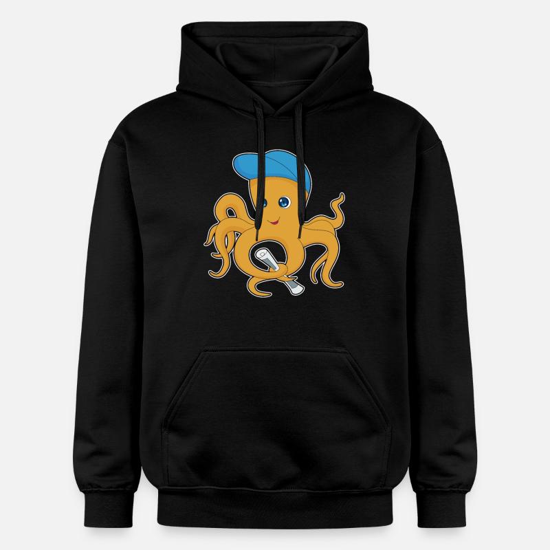 Journal Octopus - Sweat à capuche Softstyle® Gildan Unisexe - noir