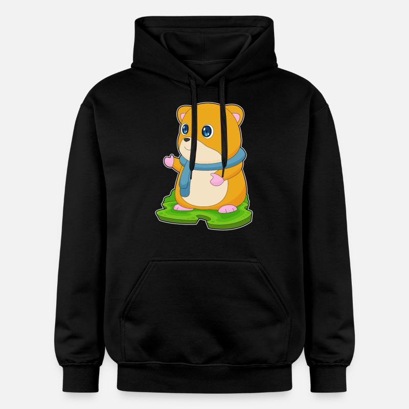 Écharpe Hamster - Sweat à capuche Softstyle® Gildan Unisexe - noir