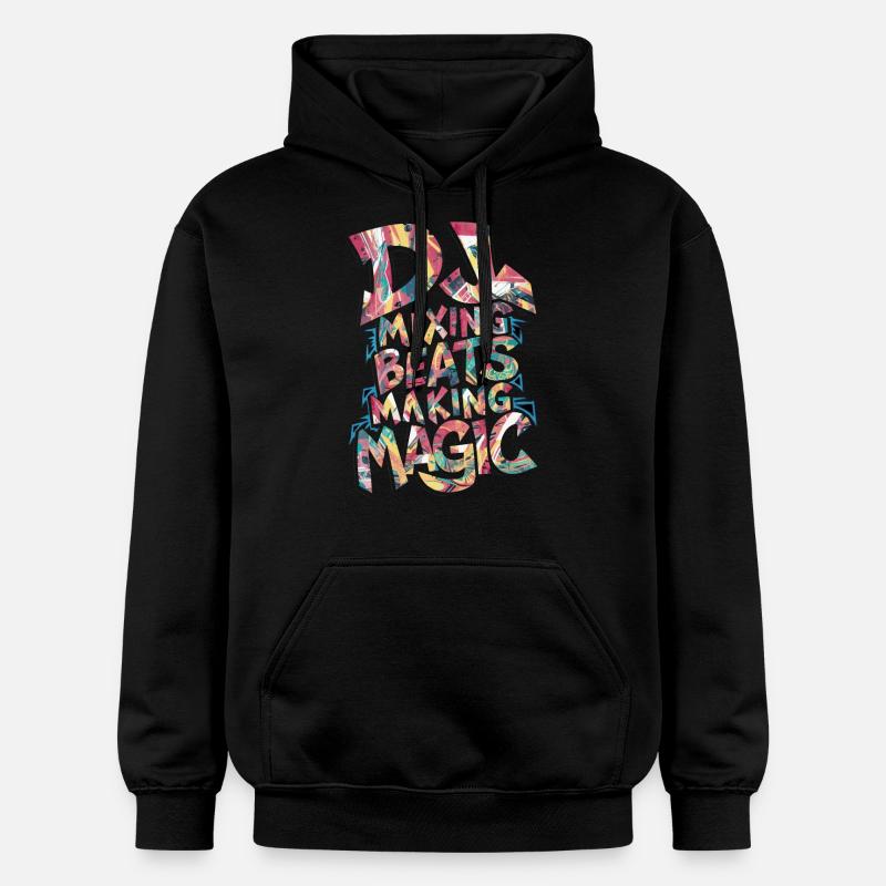 DJ mixage Beats Making Magic - Sweat à capuche Softstyle® Gildan Unisexe - noir