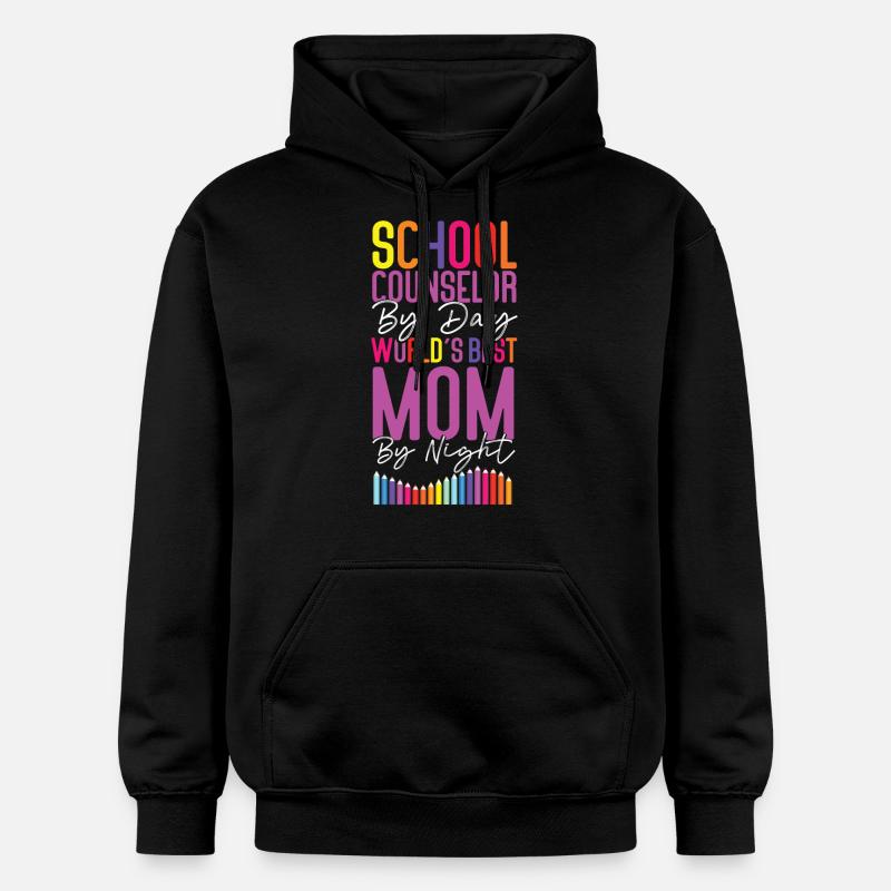 Conseillère scolaire Maman École - Sweat à capuche Softstyle® Gildan Unisexe - noir