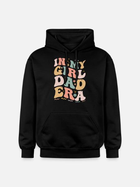 In My Girl Dad Era Funny Girl Dads Club - Uusi isä - Gildan Unisex Softstyle® Midweight huppari - musta