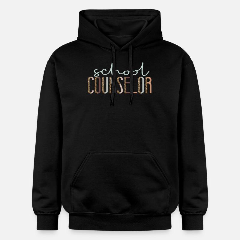 Conseiller scolaire Guépard léopard - Sweat à capuche Softstyle® Gildan Unisexe - noir