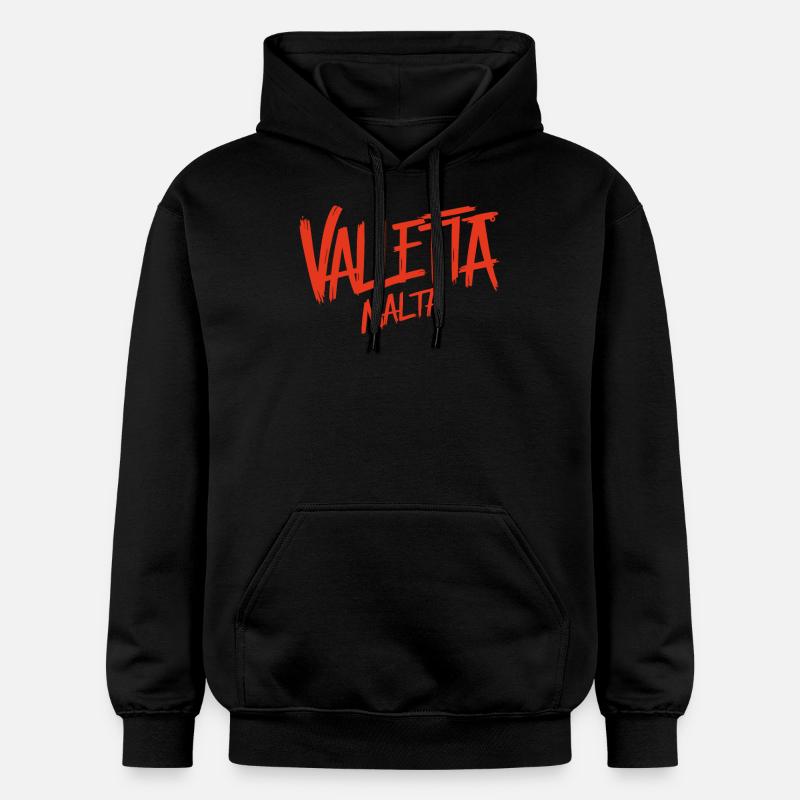 Souvenir de La Valette Malte - Sweat à capuche Softstyle® Gildan Unisexe - noir