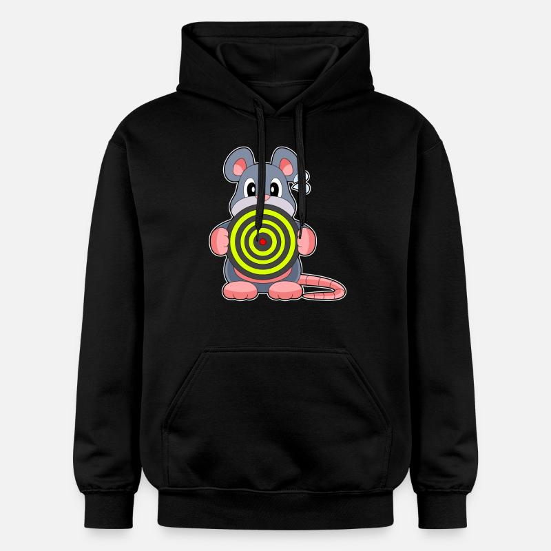 Souris Dart Dart - Sweat à capuche Softstyle® Gildan Unisexe - noir