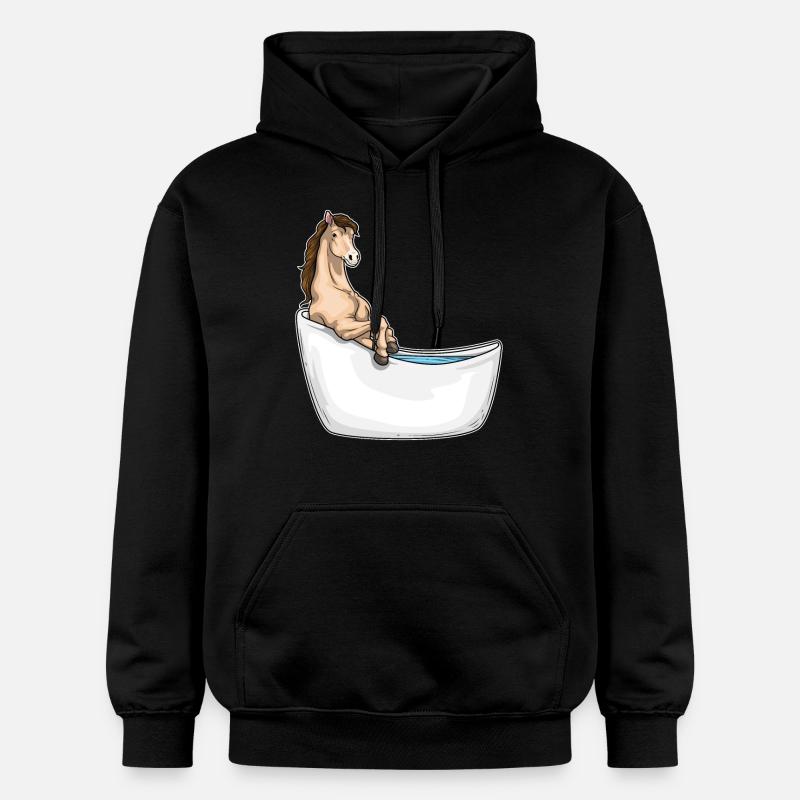 Baignoire pour chevaux - Sweat à capuche Softstyle® Gildan Unisexe - noir