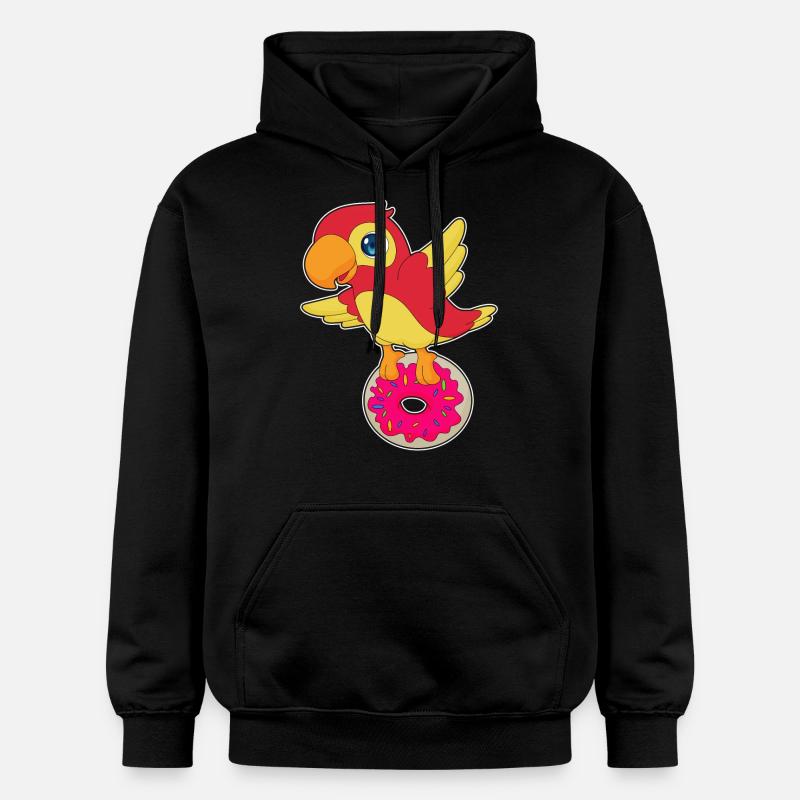 Beignet perroquet - Sweat à capuche Softstyle® Gildan Unisexe - noir
