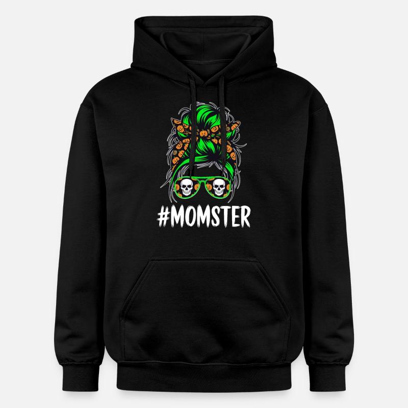 Halloween maman monstre maman - Sweat à capuche Softstyle® Gildan Unisexe - noir