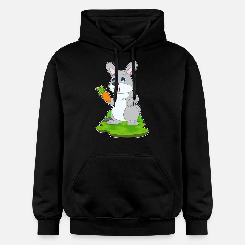 Lapin Carotte - Sweat à capuche Softstyle® Gildan Unisexe - noir
