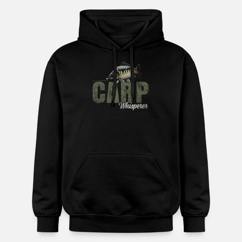 Chuchoteur de carpe - Sweat à capuche Softstyle® Gildan Unisexe - noir