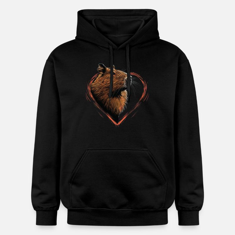 Capybara - Sweat à capuche Softstyle® Gildan Unisexe - noir