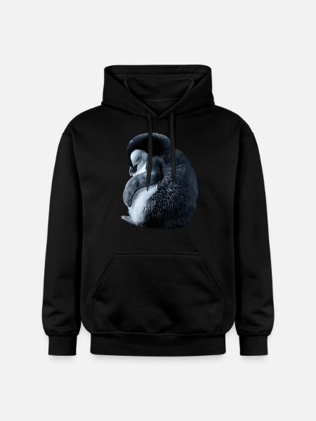 Pingouin - Sweat à capuche Softstyle® Gildan Unisexe - noir