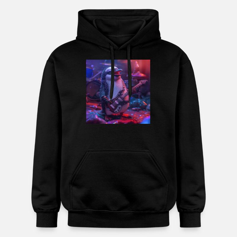 Pingouin - Sweat à capuche Softstyle® Gildan Unisexe - noir
