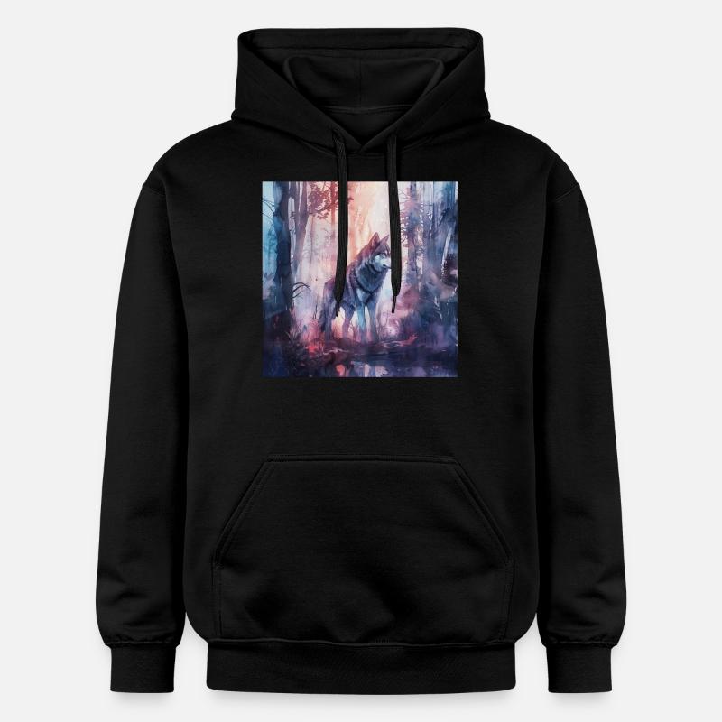 Chien - Sweat à capuche Softstyle® Gildan Unisexe - noir