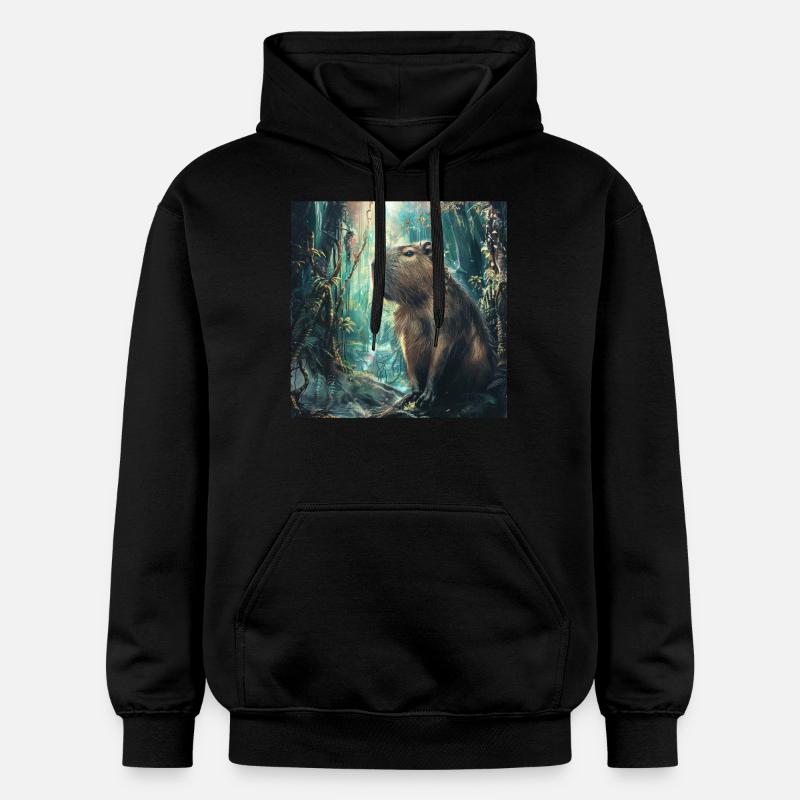 Capybara - Sweat à capuche Softstyle® Gildan Unisexe - noir