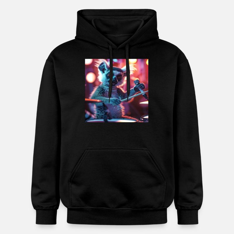 Lémurien - Sweat à capuche Softstyle® Gildan Unisexe - noir