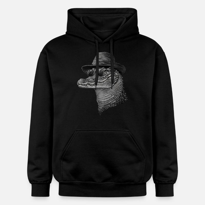 Crocodile - Sweat à capuche Softstyle® Gildan Unisexe - noir