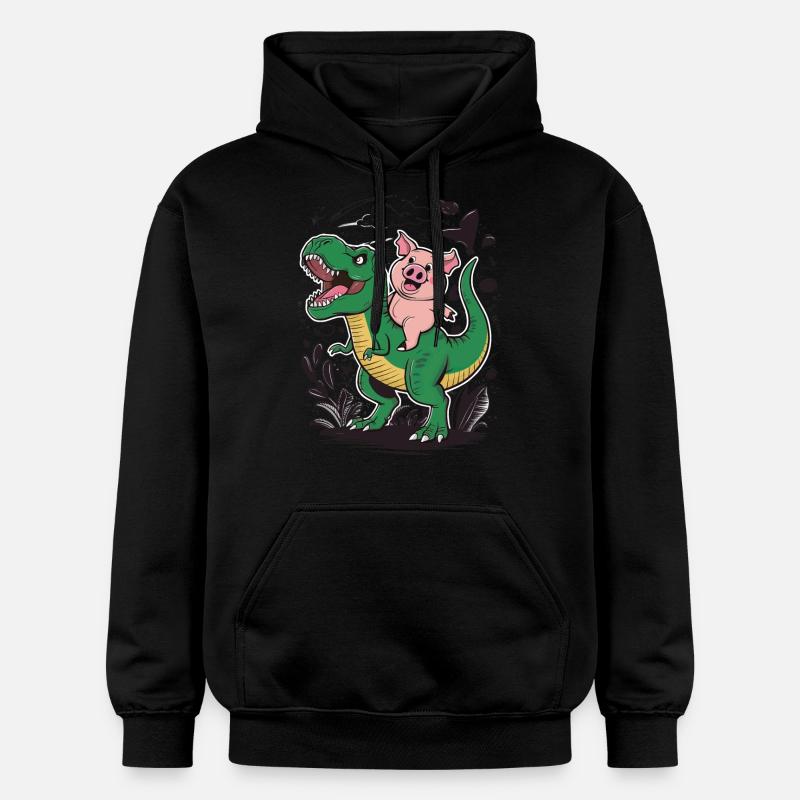 Cochon - Sweat à capuche Softstyle® Gildan Unisexe - noir