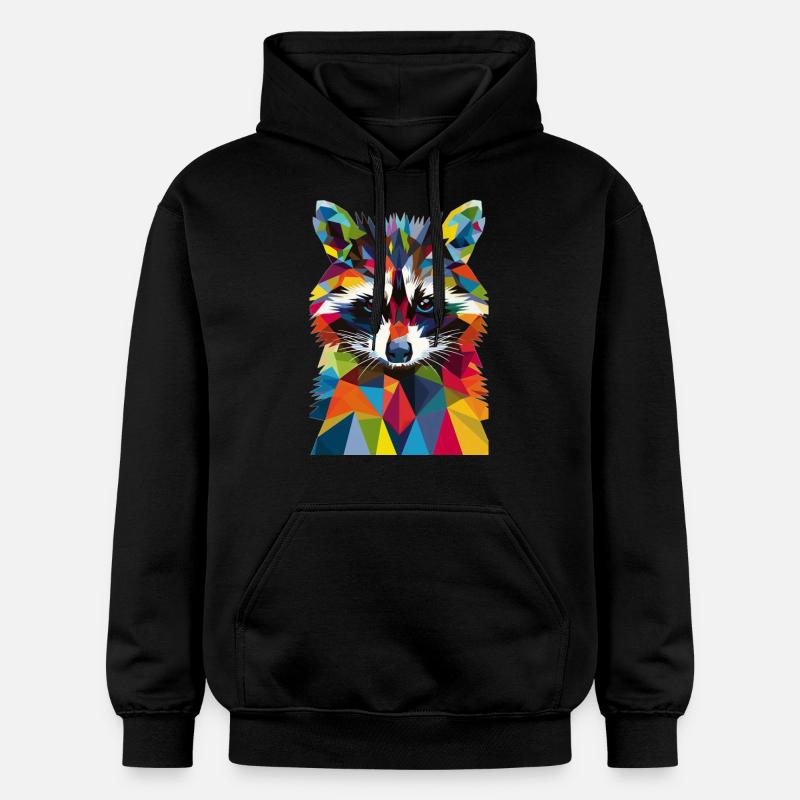 Raton laveur - Sweat à capuche Softstyle® Gildan Unisexe - noir