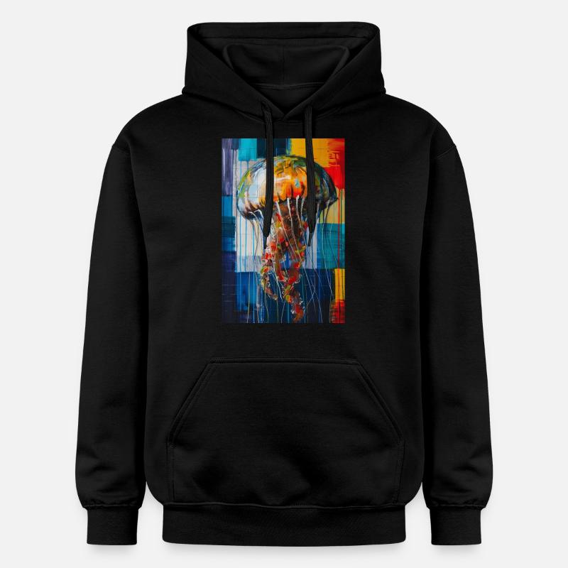 Méduse - Sweat à capuche Softstyle® Gildan Unisexe - noir