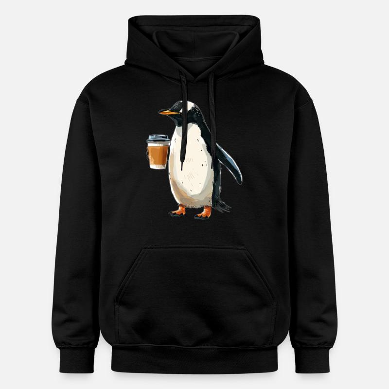 Pingouin - Sweat à capuche Softstyle® Gildan Unisexe - noir