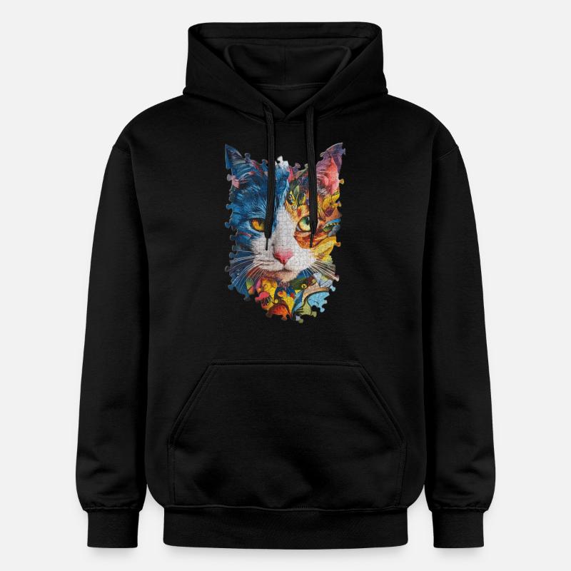 Chat - Sweat à capuche Softstyle® Gildan Unisexe - noir