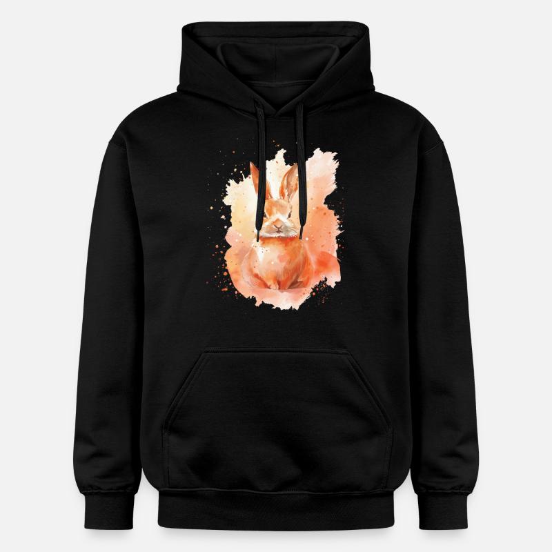 Lapin - Sweat à capuche Softstyle® Gildan Unisexe - noir