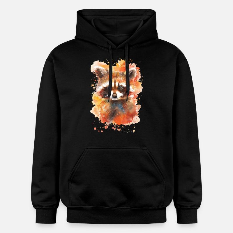 Raton laveur - Sweat à capuche Softstyle® Gildan Unisexe - noir
