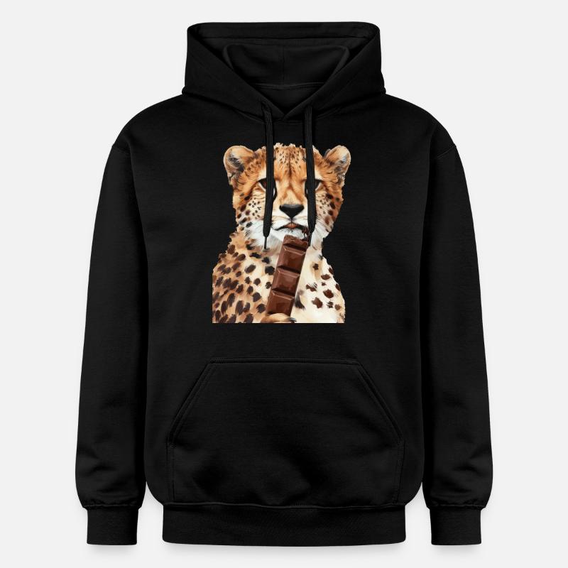 Guépard - Sweat à capuche Softstyle® Gildan Unisexe - noir