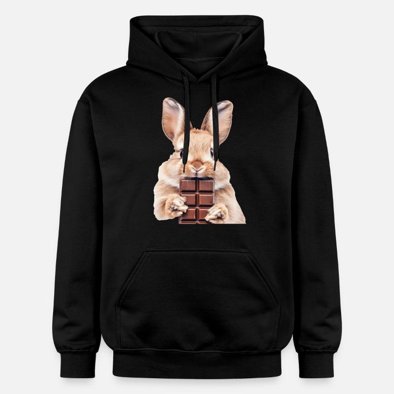 Lapin - Sweat à capuche Softstyle® Gildan Unisexe - noir