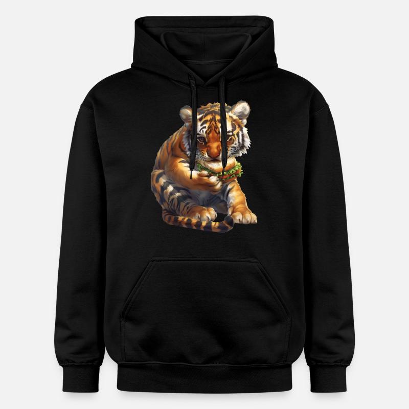 Tigre - Sweat à capuche Softstyle® Gildan Unisexe - noir