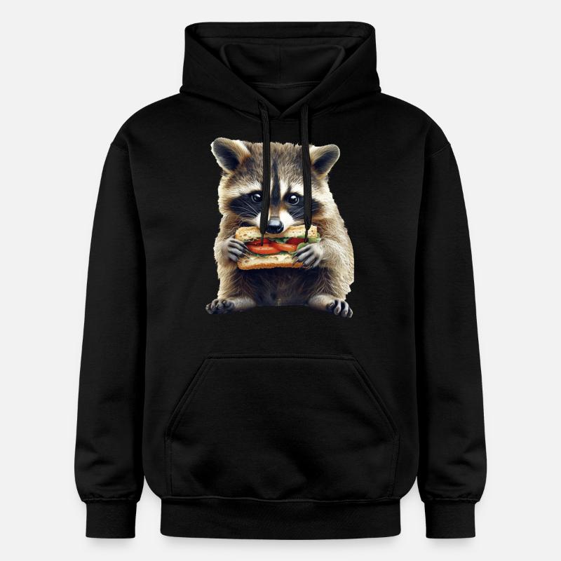 Raton laveur - Sweat à capuche Softstyle® Gildan Unisexe - noir