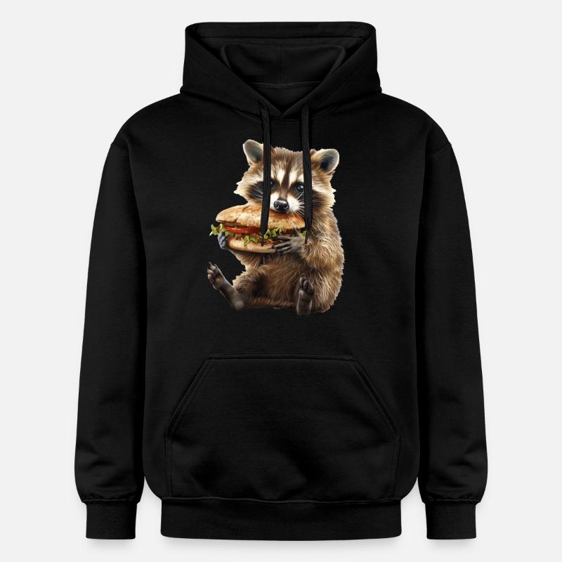 Raton laveur - Sweat à capuche Softstyle® Gildan Unisexe - noir