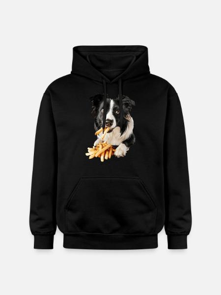 Border Collie - Gildan Unisex Softstyle® Midweight Hoodie - black