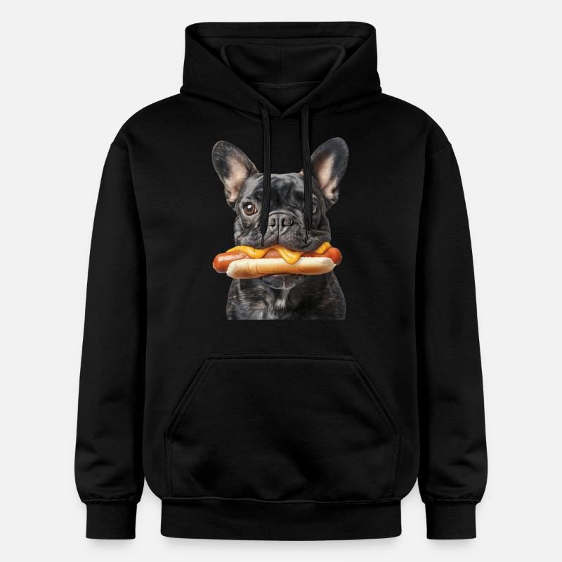 Bouledogue français - Sweat à capuche Softstyle® Gildan Unisexe - noir