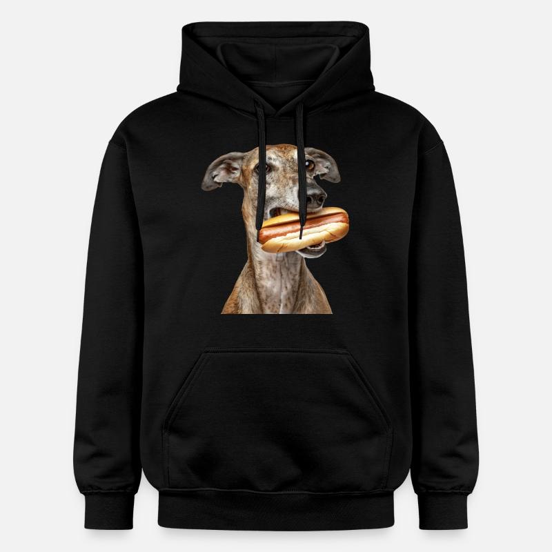 Lévrier - Sweat à capuche Softstyle® Gildan Unisexe - noir