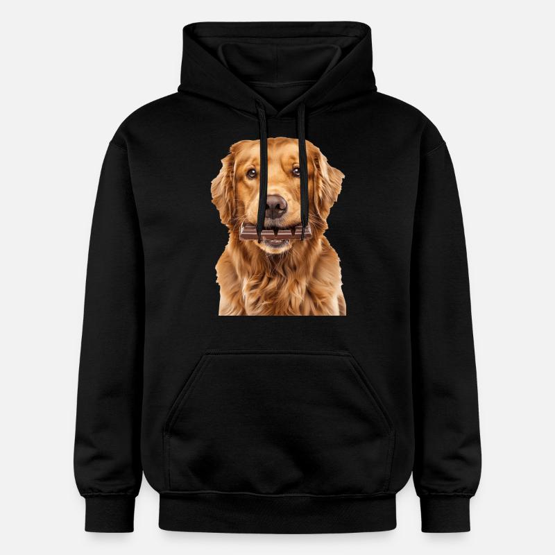 Golden retriever - Sweat à capuche Softstyle® Gildan Unisexe - noir