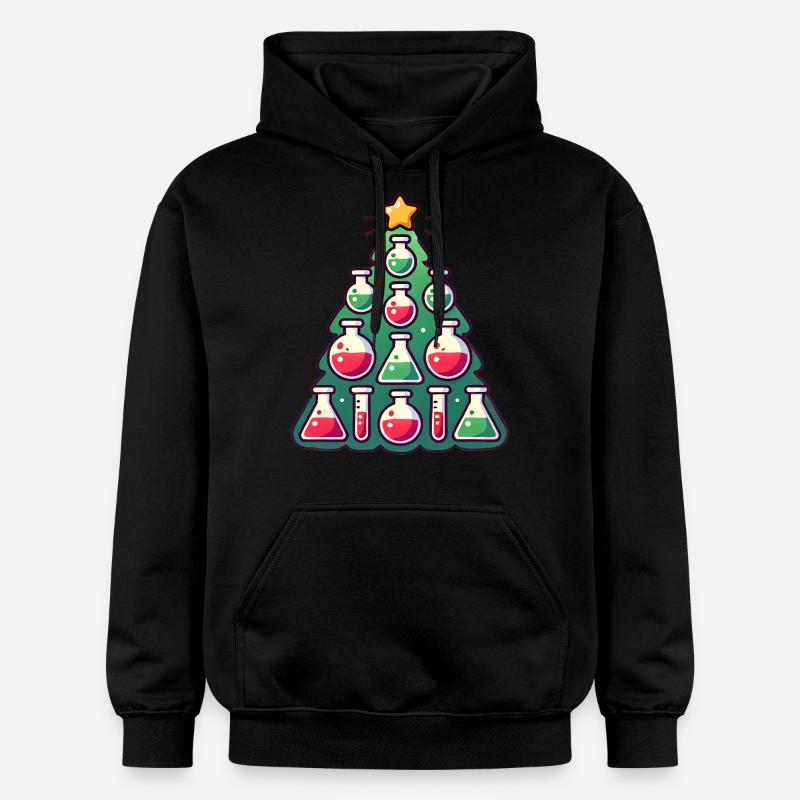 Chimie Conception d’arbre de Noël - Sweat à capuche Softstyle® Gildan Unisexe - noir