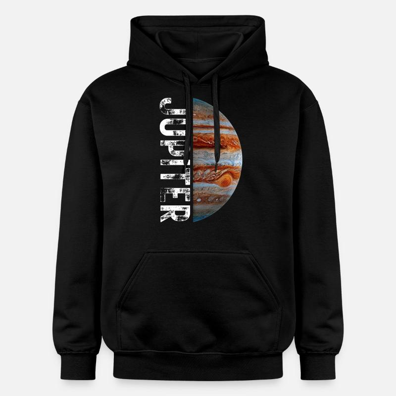 Jupiter planète système solaire - Sweat à capuche Softstyle® Gildan Unisexe - noir