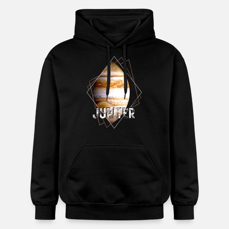 Jupiter Planet Solar System - Gildan Unisex Softstyle® Midweight Hoodie - black