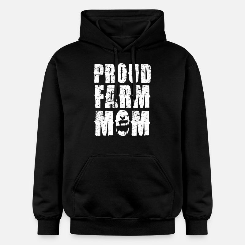 Stolze Farm Mama Statement - Gildan Unisex Softstyle® Midweight Hoodie - Schwarz
