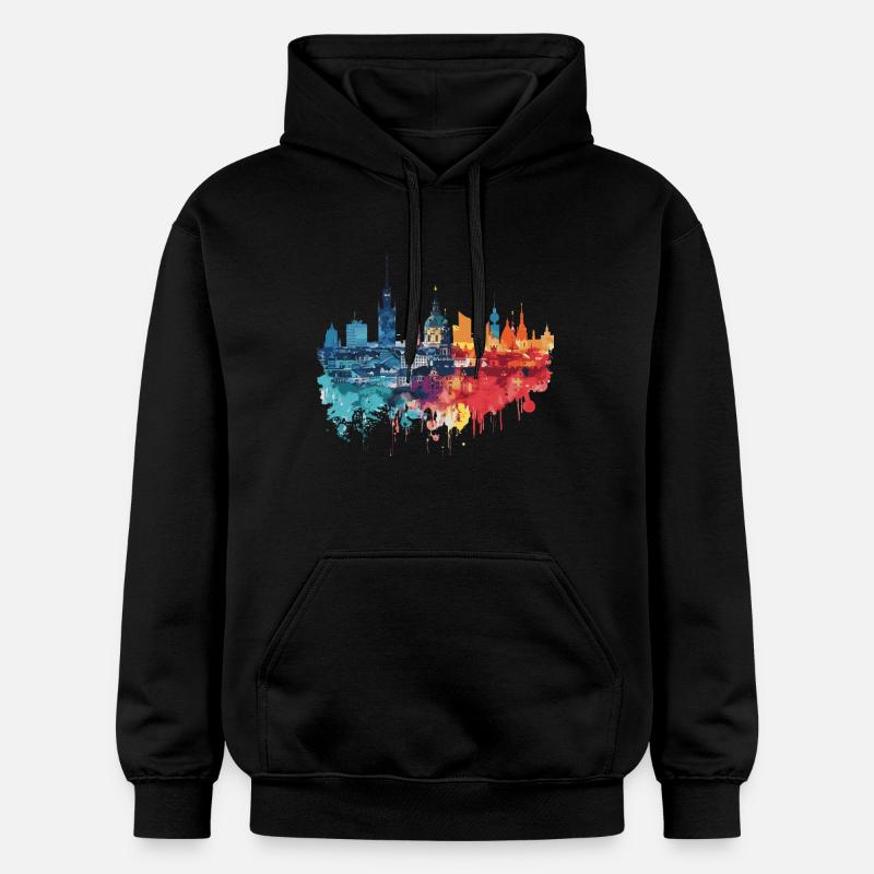 Chełm - Sweat à capuche Softstyle® Gildan Unisexe - noir