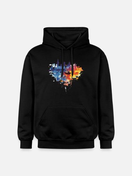 Gdynia - Gildan Unisex Softstyle® Midweight Hoodie - black